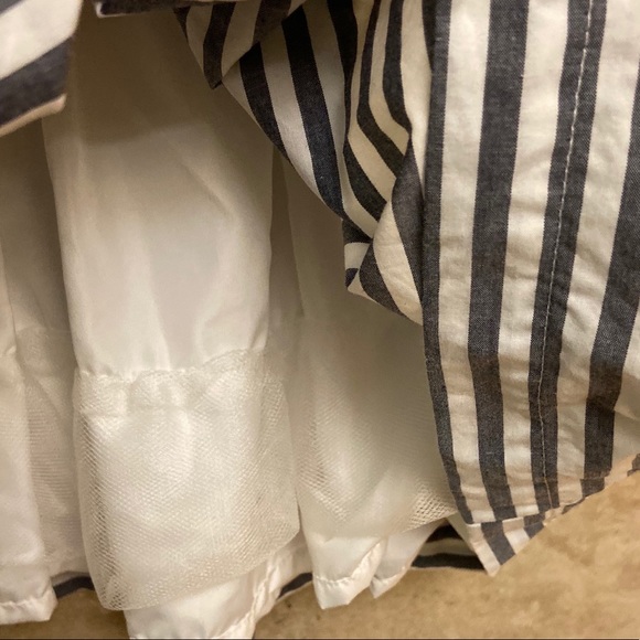 Carters blue white stripe dress size 24mo - Picture 5 of 7